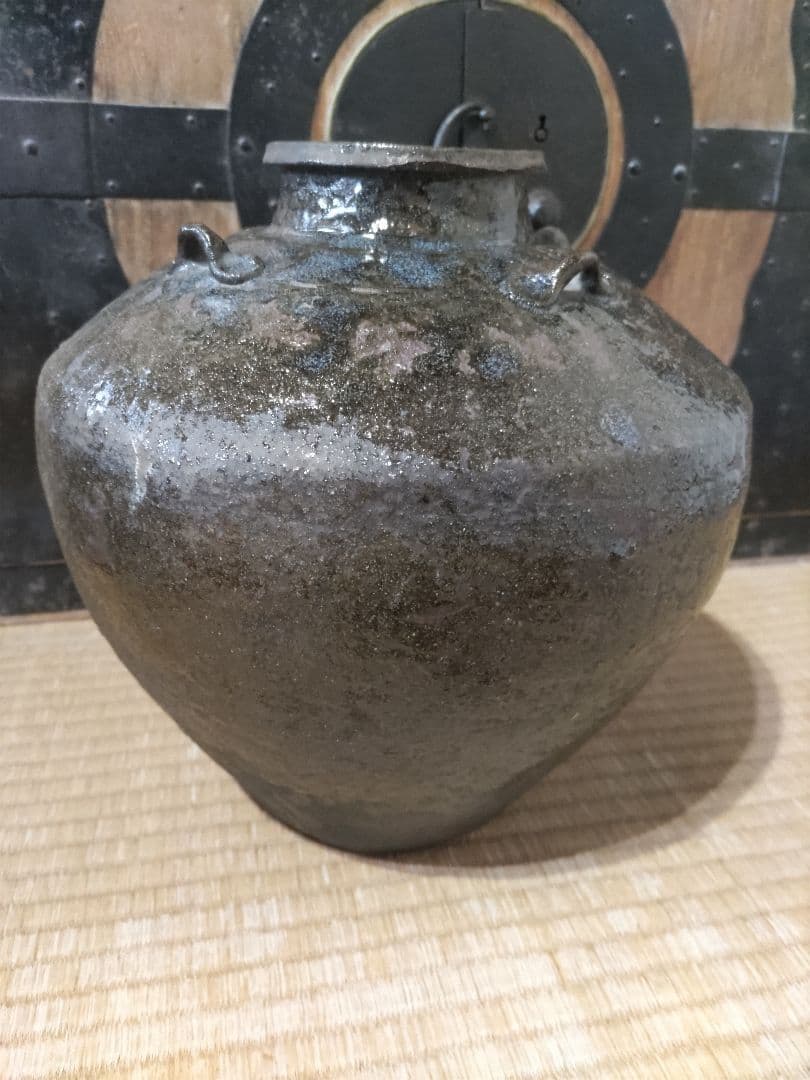 瀬戸 太白手？ 竹林 賢人図 蕎麦猪口 厚作り