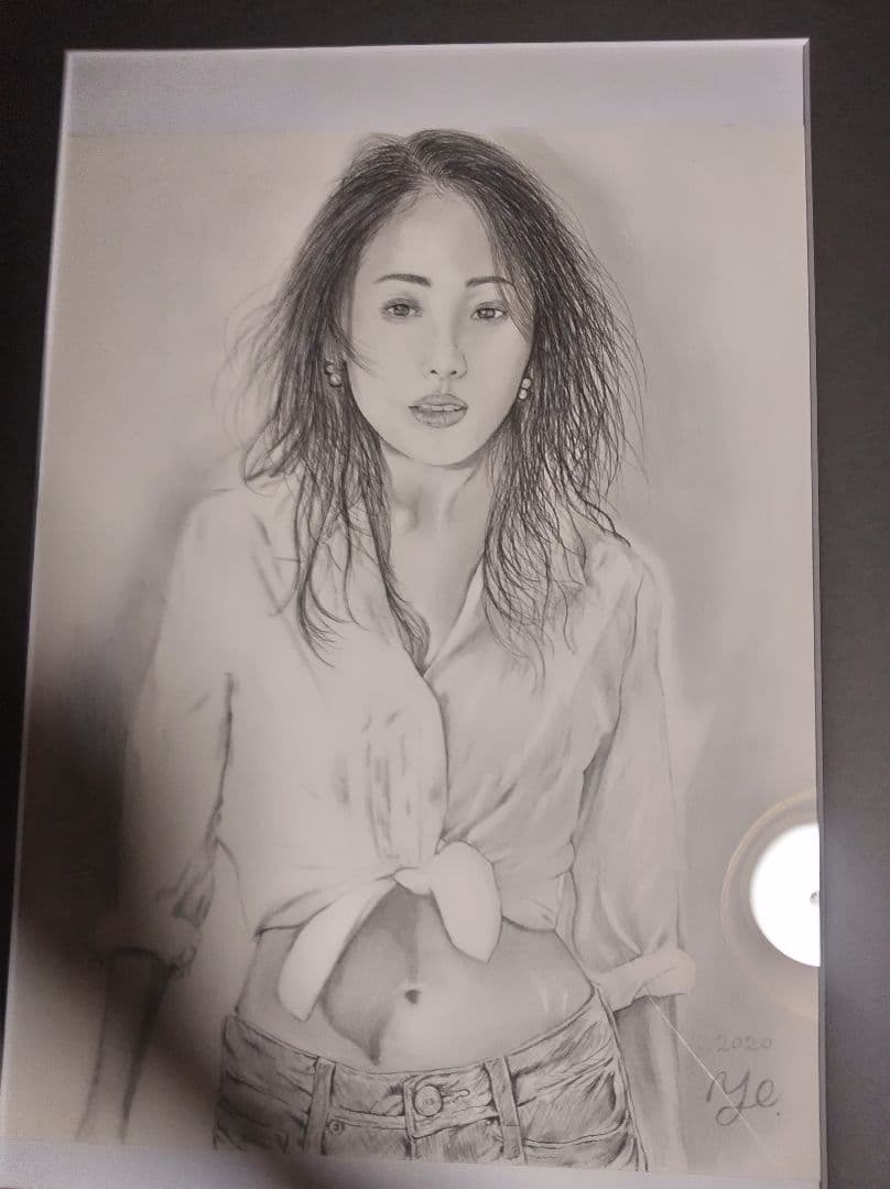 絵画、裸婦、美人画、8F、ワイシャツE、山本英二、真作、肉筆保証一点物、高塚省吾