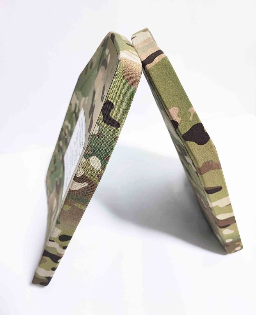 NIJ IV レベル4 防弾プレート Sサイズ 2枚 マルチカム Newtech