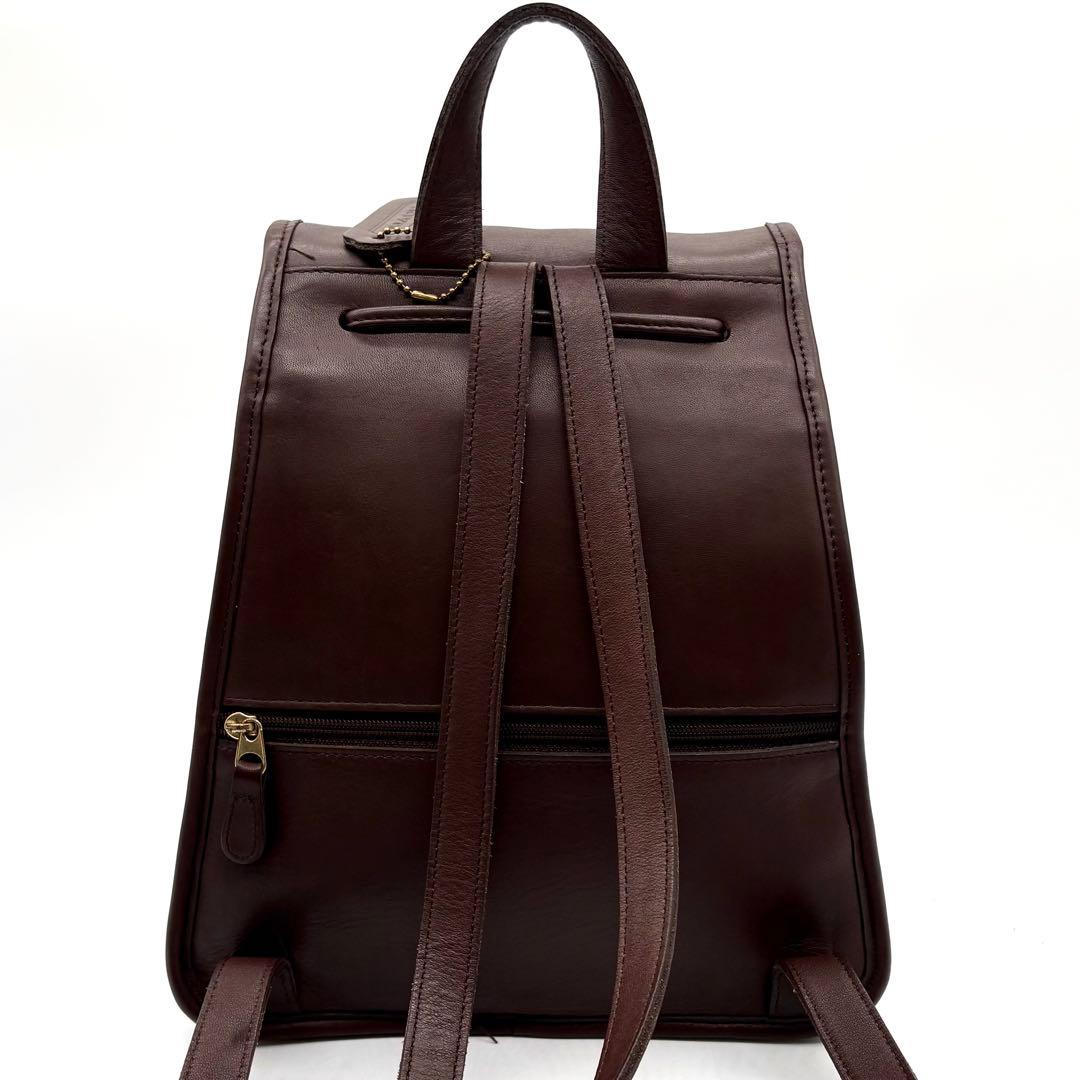 美品✨オールドコーチ リュック レザー ターンロック ブラウン 9791
