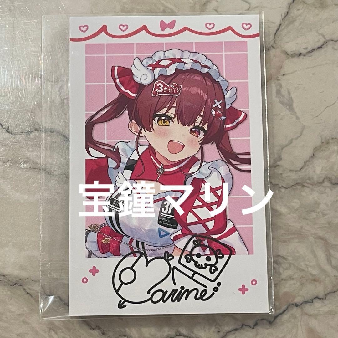 宝鐘マリン 特典チェキ風カード 3期生 1st EP きゅるるん大作戦 CD