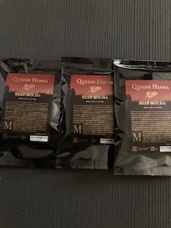 ☆新品　クイーンズヘナ　ハーブモカ3袋セット クイーンズ ハーブモカ／ 1月から販売を開始した、「クイーンズヘナ