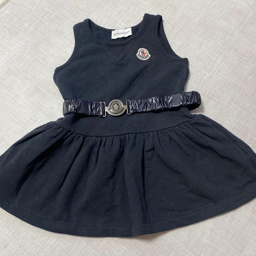 美品◯MONCLER モンクレール　ベビーワンピース◯86cm-18/24M① MONCLER(モンクレール) ベビーワンピース(ベビー・キッズ) - ブランド