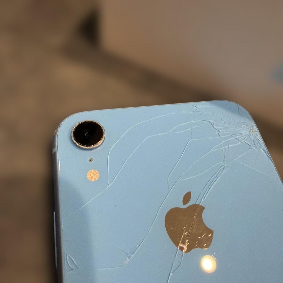 iPhone XR ブルー本体 箱 64GB SIMロックなし 修理歴なし - メルカリ