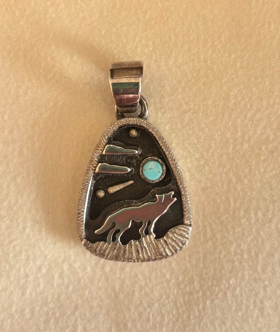堀江純 ウルフボックスペンダント ☆激レア☆堀江純 グリーズリークロー ペンダントトップ インディアン