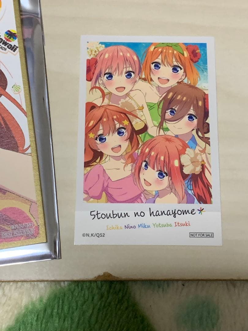 五等分の花嫁　花嫁展　劇場版　入場者特典 ミニ色紙　30枚＋1枚