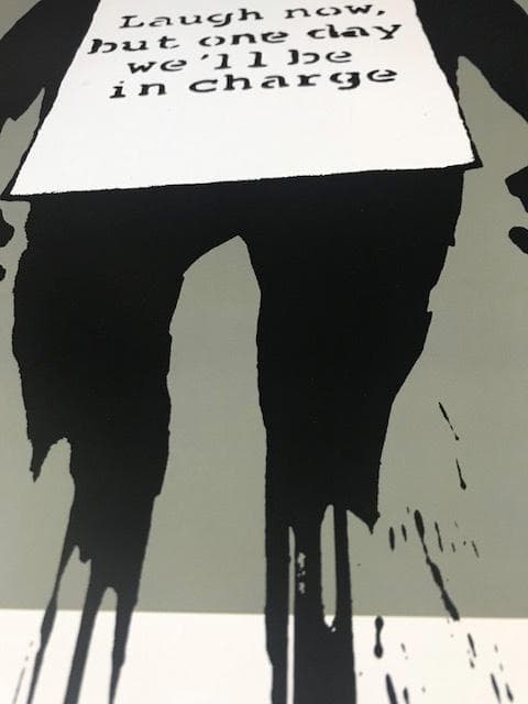 額装済/ポスター/Laugh Now（バンクシー）