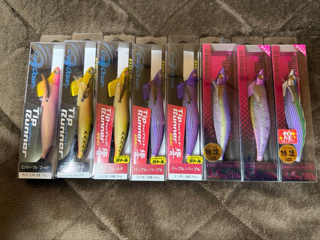 Tip Runner、スクイッドマニア　エギ・餌木 8個セット クレイジーオーシャン/ティップランナー ワイルドチェイス/スクイッド