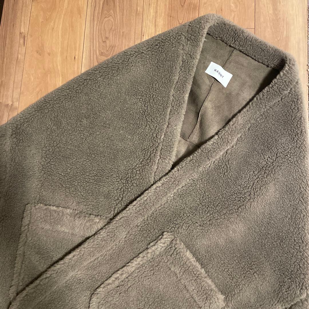 新品】HAINT ハウント ボアストール ダークベージュ - メルカリ