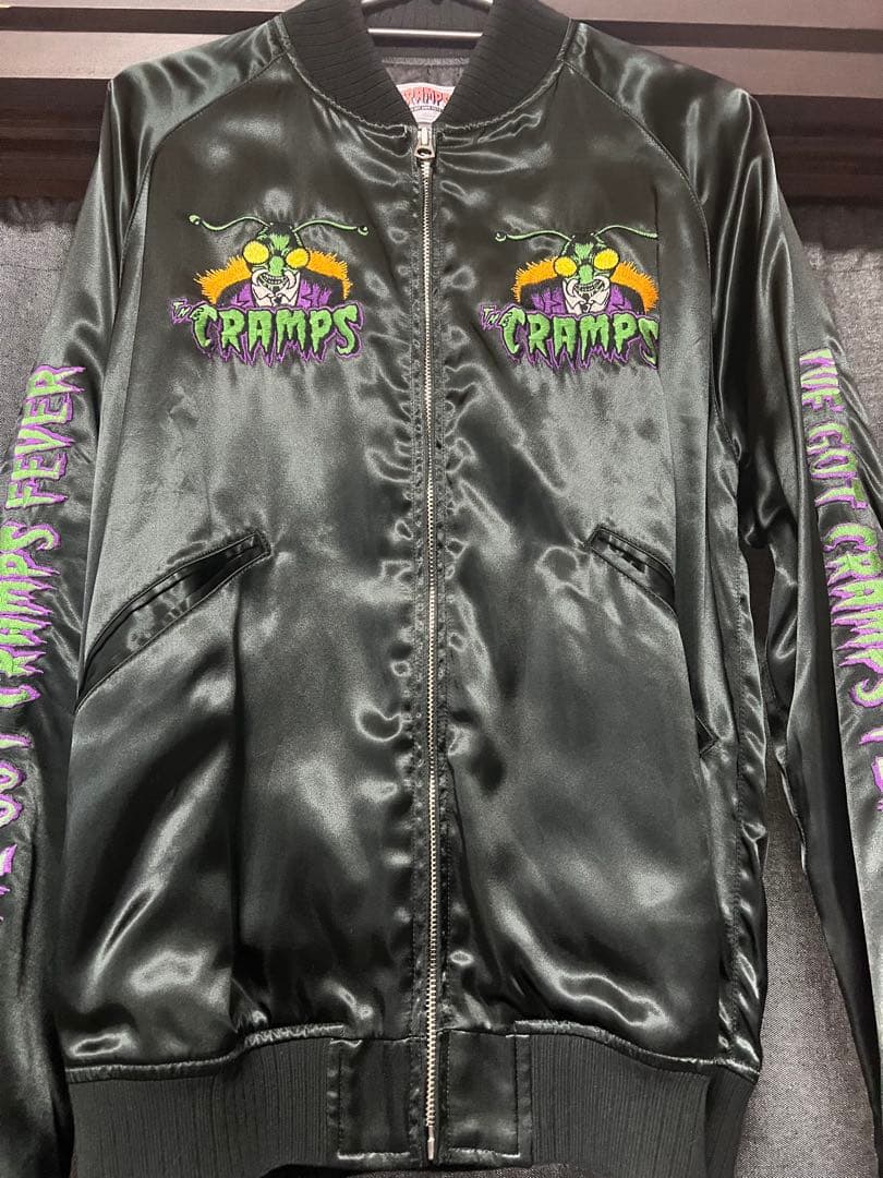 【超美品】hystericglamour crampsレーヨン　スカジャン　S 中古・古着通販】Hysteric Glamour (ヒステリックグラマー) 刺繍