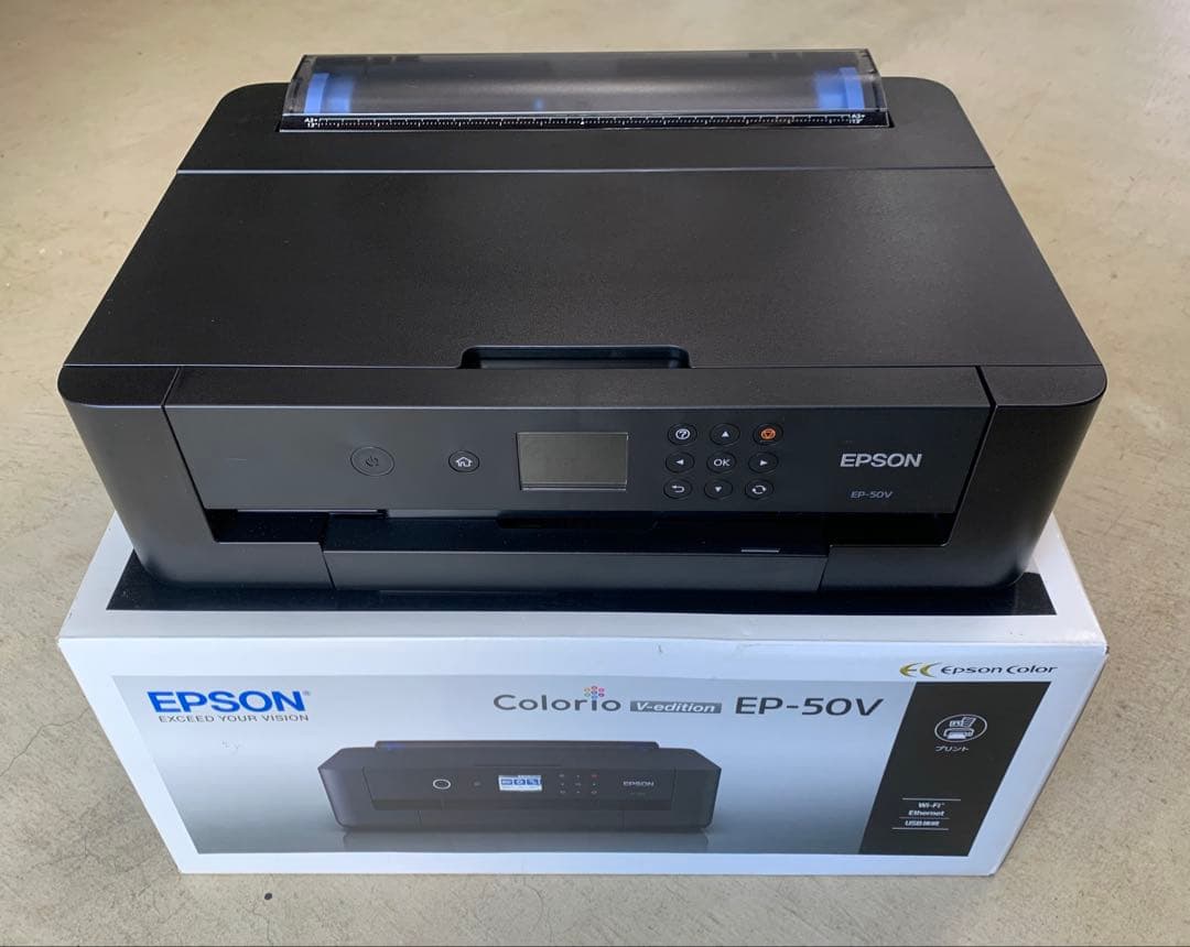 外装美品⭐︎EPSON EP-50V +純正インク ※通電OK・印字不具合あり Amazon.co.jp: Epson Color Printer A3 Inkjet Colorio V-edition EP
