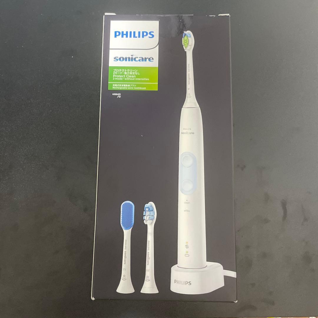 【新品未開封】電動歯ブラシ philips sonicare HX6421/12 Philips（フィリップス） 電動歯ブラシ 音波歯ブラシ 替えブラシ付き