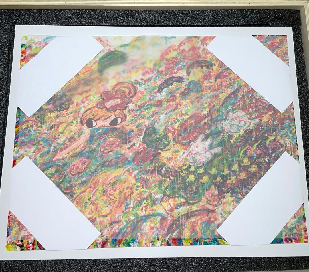 ロッカクアヤコ　Untitled シルクスクリーン　COA付き 新品未使用 ロッカクアヤコ 'Untitled' シルクスクリーン