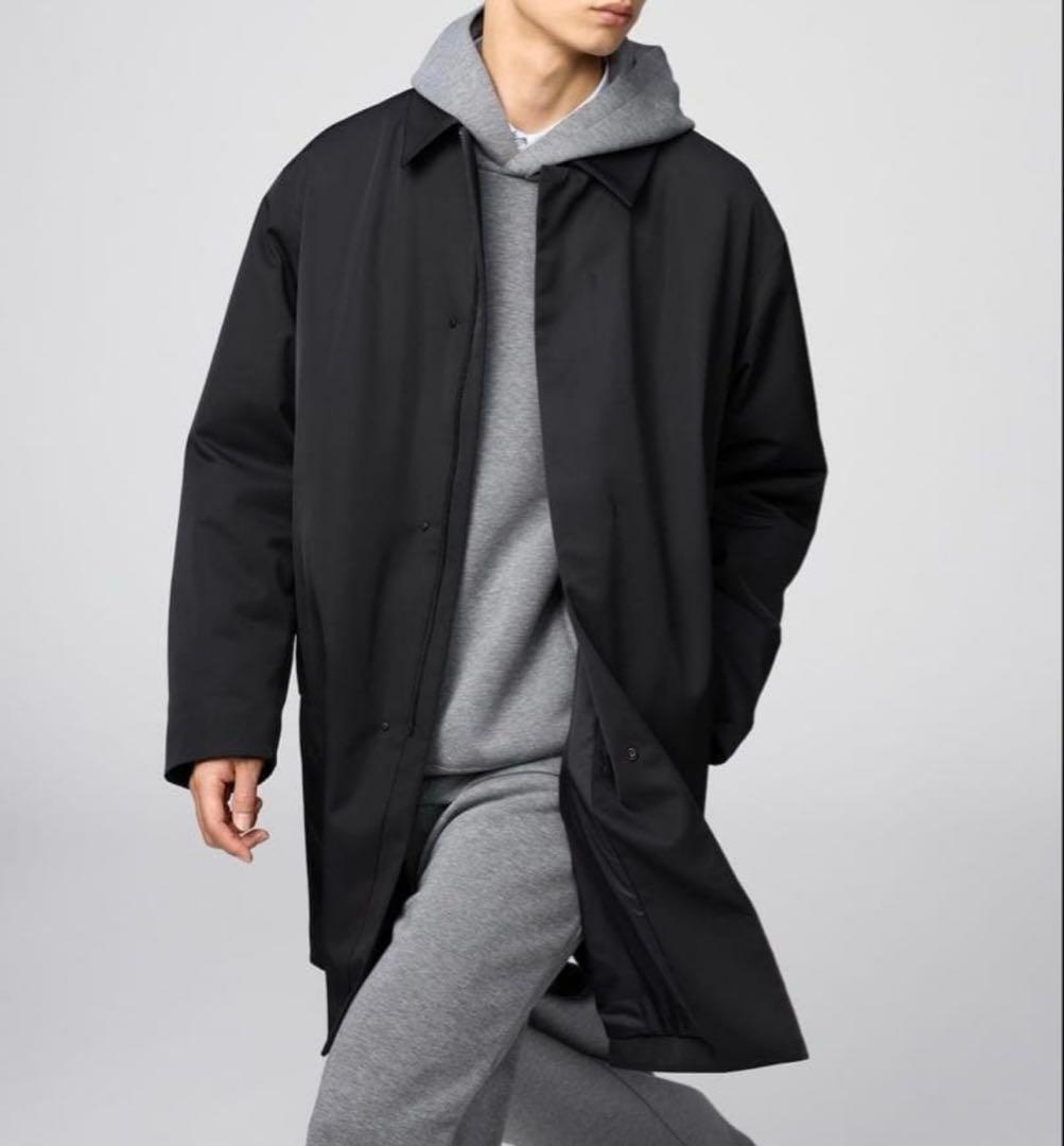 ユニクロ パフテックハーフコート ブラック XS - メルカリ