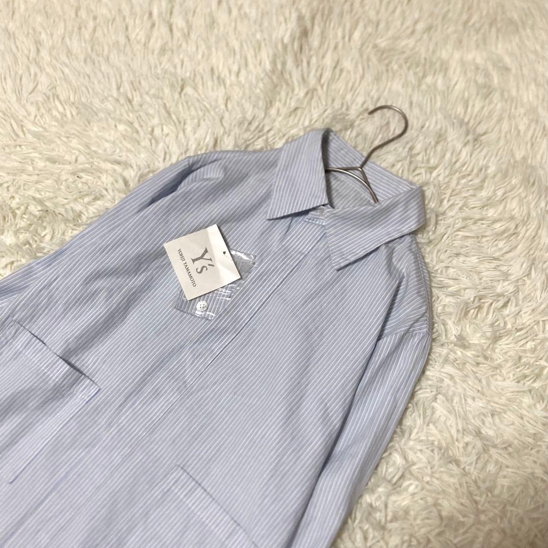 Y's ストライプシャツ ワイズ Yohji Yamamoto 比翼 希少 - メルカリ