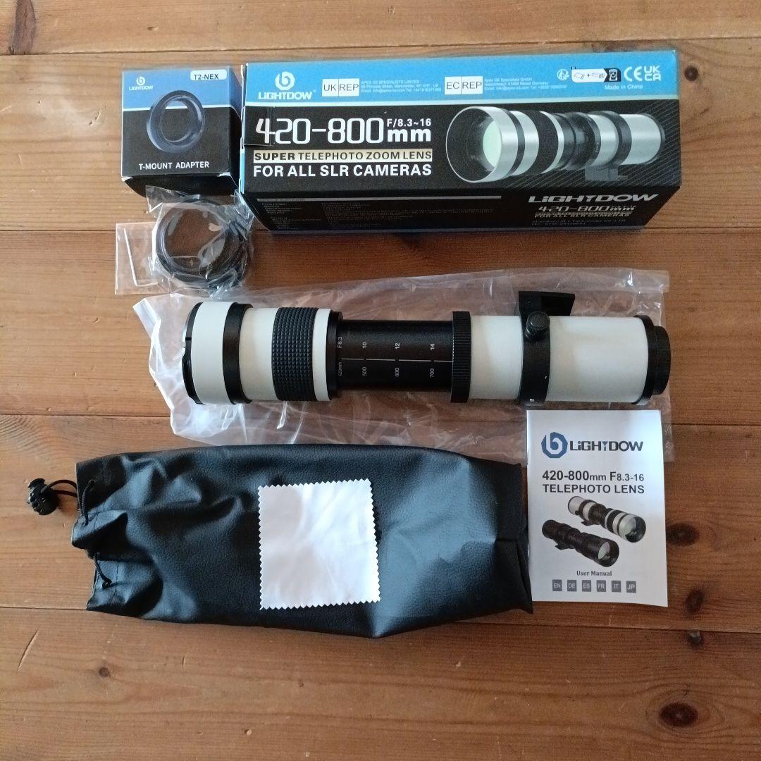 420-800mm 望遠レンズ ソニー用アダプター付 eマウント - メルカリ
