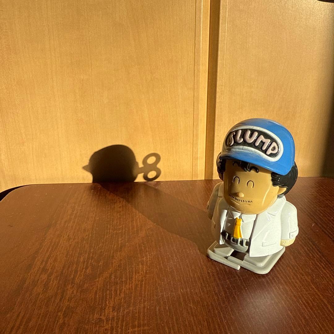 【当時物】Dr.スランプ 則巻千兵衛 ソフビ フィギュア 昭和レトロ 動作確認済