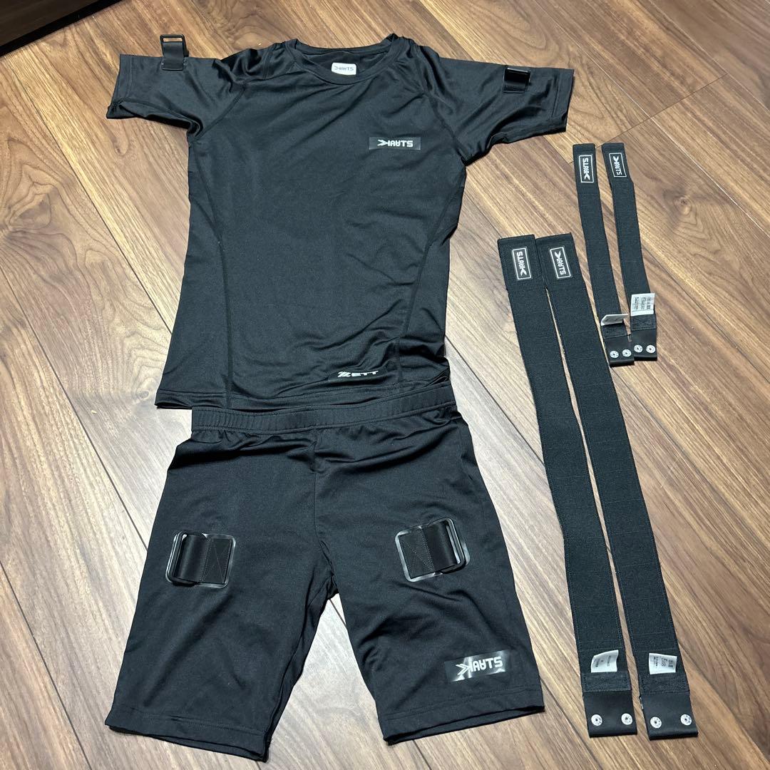 ETT トレーニングウェアセット S/M ブラック ASICS アシックス トレーニングジャケット(ブラック) 2101A075 001