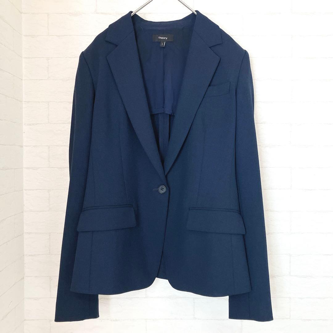 Theory セオリー セットアップ パンツスーツ S ネイビー セレモニー