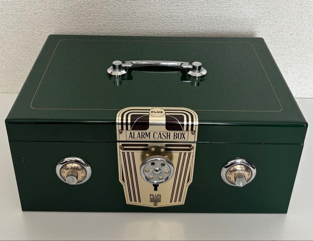 ALALRM CASH BOX 金庫 レトロ アンティーク 昭和 ELM CASH BOX 金庫 手提げ 昭和 レトロ アンティーク ビンテージ