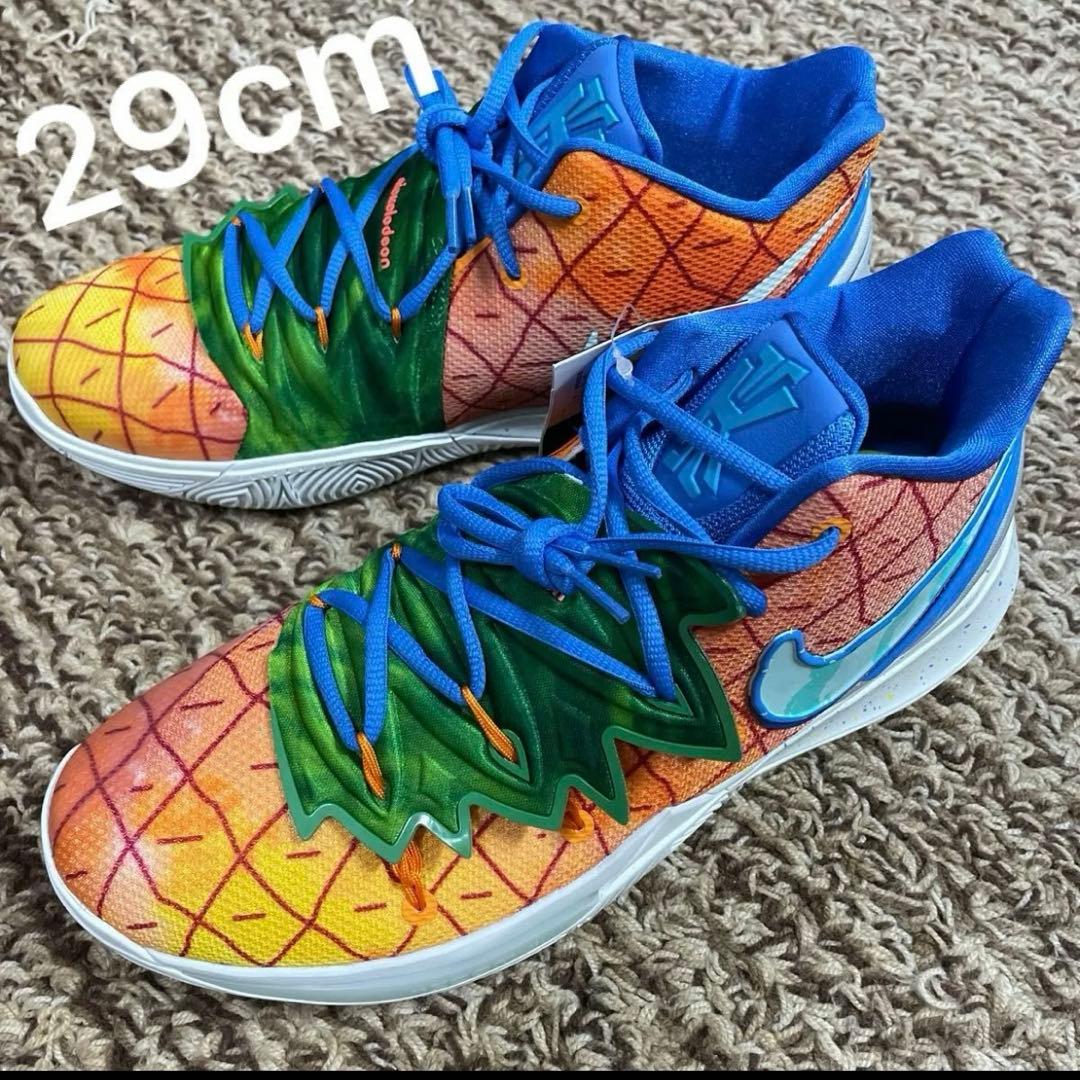スポンジボブ × ナイキ カイリー5 EP 29cm 未使用 NIKE（ナイキ） カイリー 5 EP NIKE KYRIE 5 Spongebob EP opti yellow
