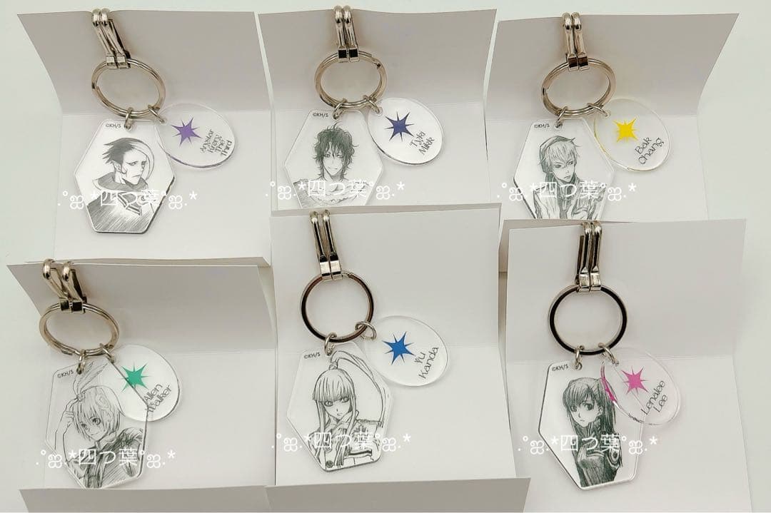 匿名配送】D.Gray-man クリアベースキーホルダー 6点セット - メルカリ