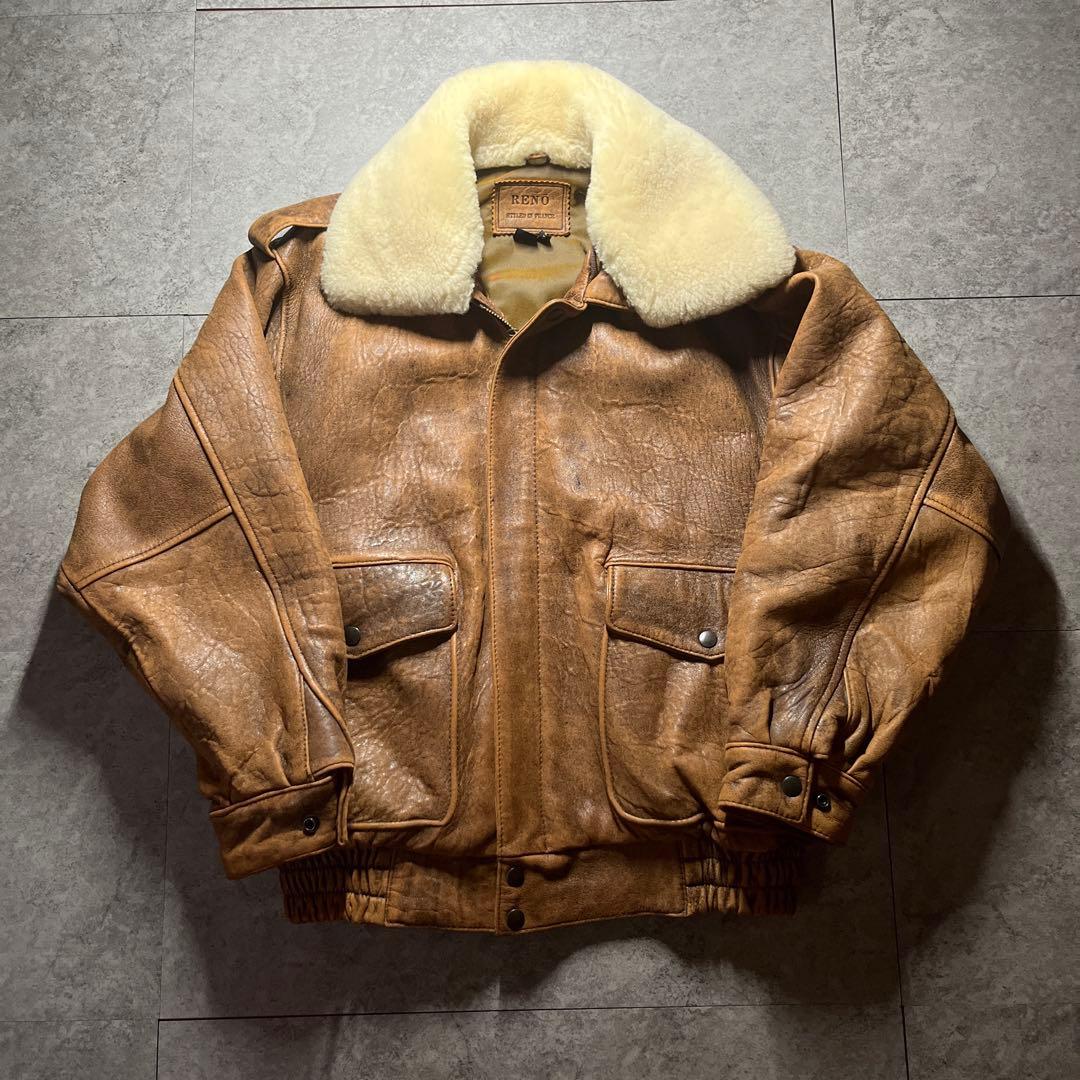 90s ヴィンテージ G-1 レザーフライトジャケット M 送料無料 - メルカリ