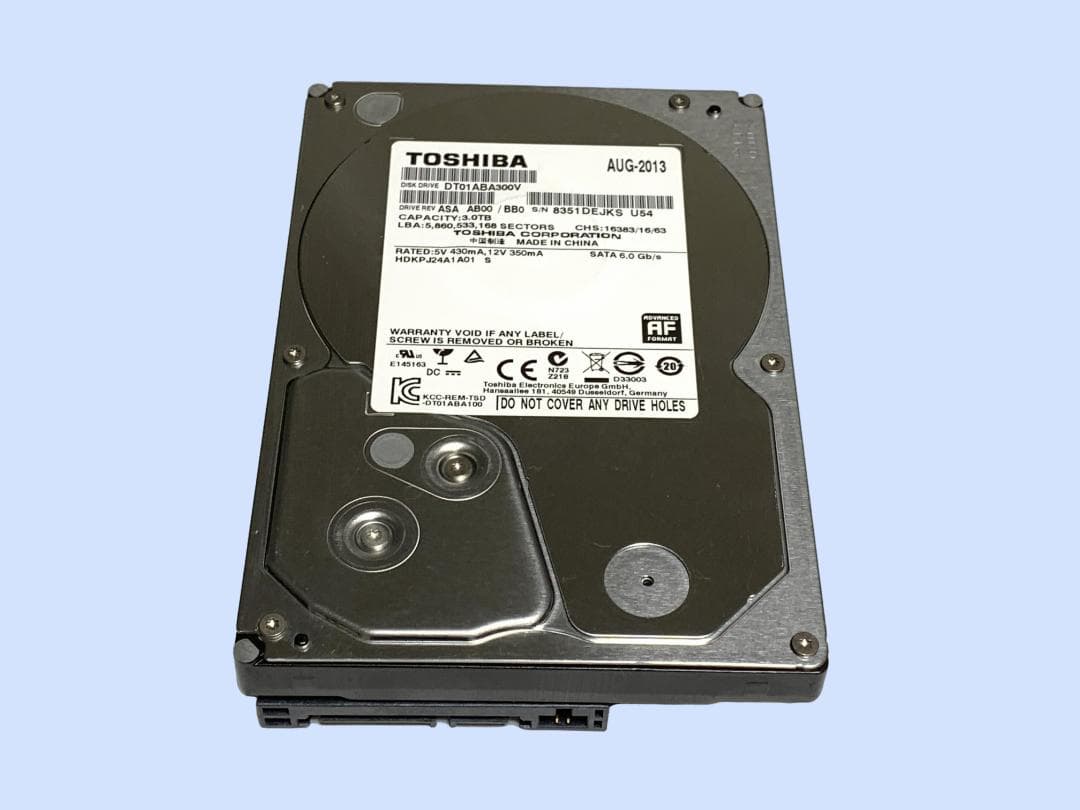 M9480 TOSHIBA DT01ABA300V AVコマンド対応 3TB Amazon | 東芝 内蔵HDD 3.5インチ 3TB 監視カメラモデル DT01ABA300V