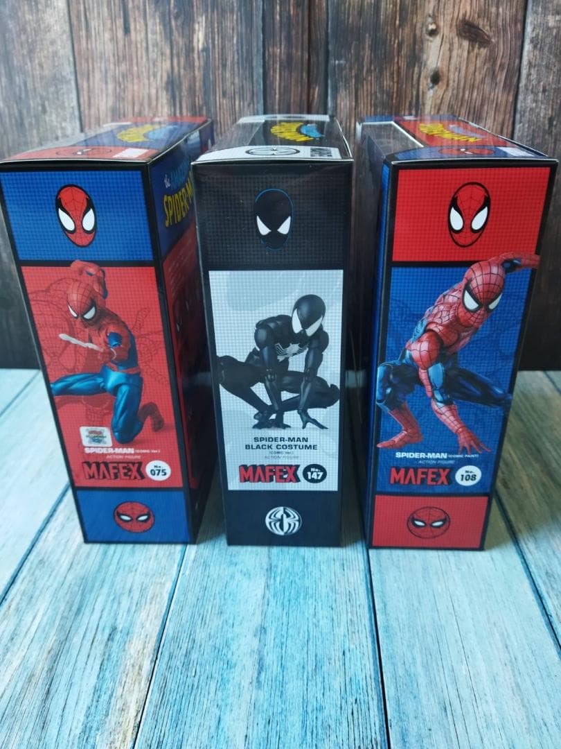 マフェックス スパイダーマン セット：075、108、147 新品未開封