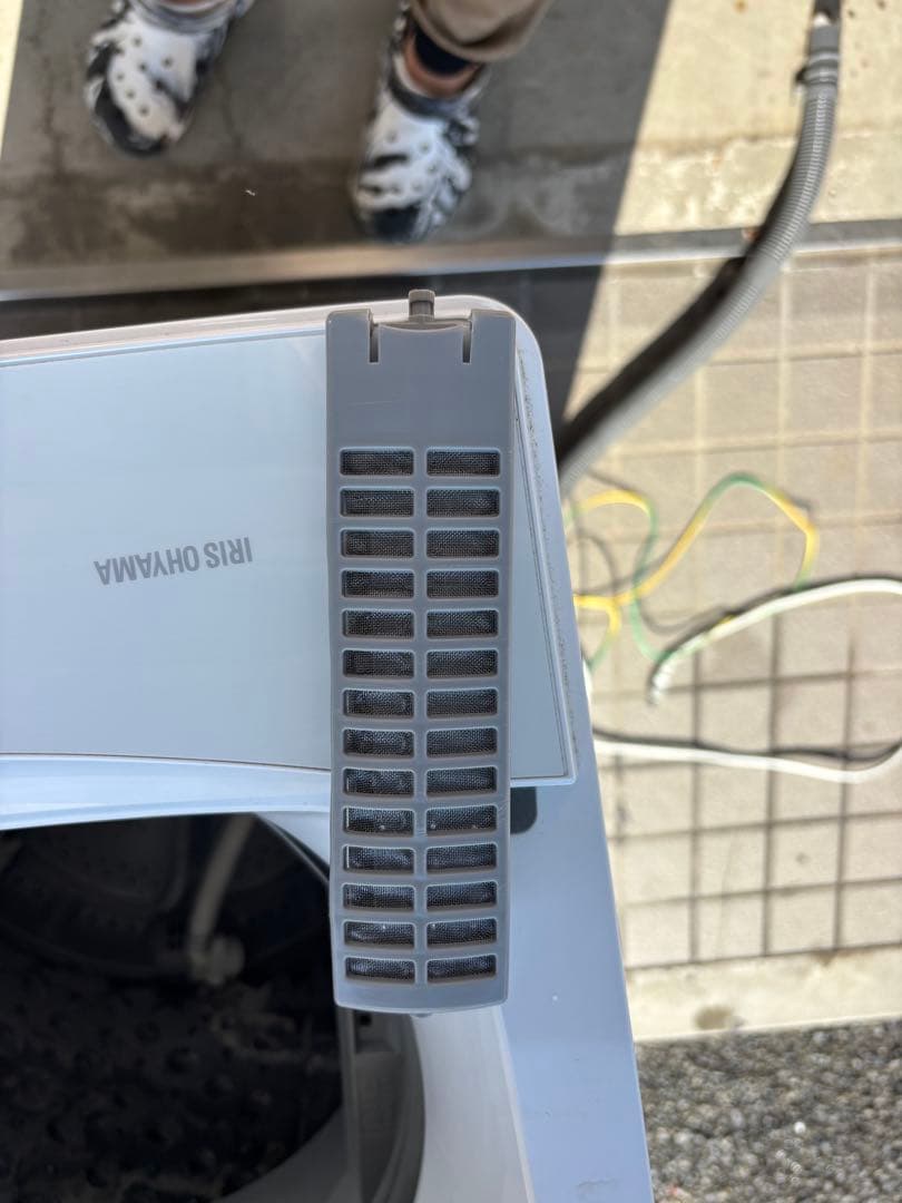 女性オーナー！22年製 6.0kg 洗濯機 ガラストップ アイリスオーヤマ