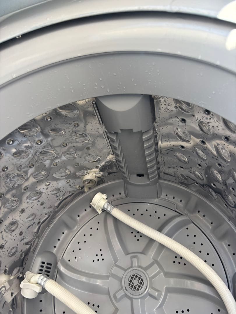 女性オーナー！22年製 6.0kg 洗濯機 ガラストップ アイリスオーヤマ