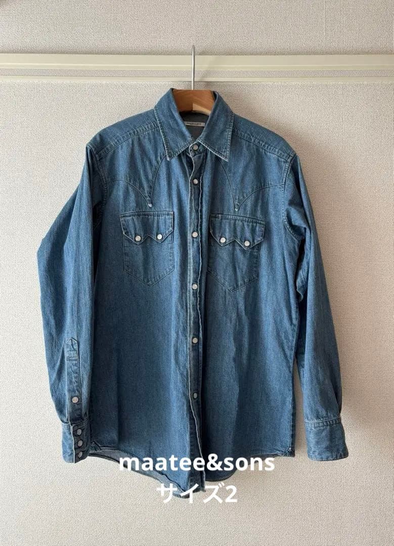 MAATEE&SONS 24SS チグハグ WESTERN ウエスタンシャツ 2 MAATEE&SONS 24SS チグハグ WESTERNシャツ 2