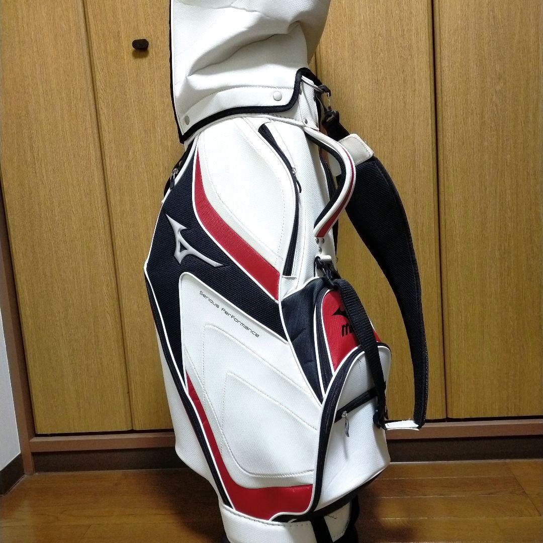 Mizuno キャディバッグ ホワイト レッド ブラック おまけ付IGNIO