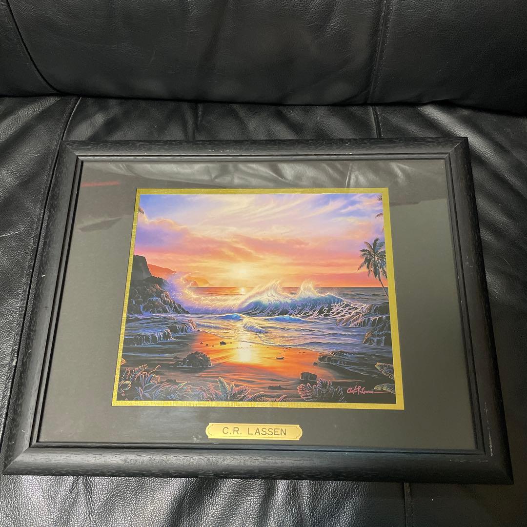 クリスチャン ラッセン マウイゴールド 額装 - メルカリ