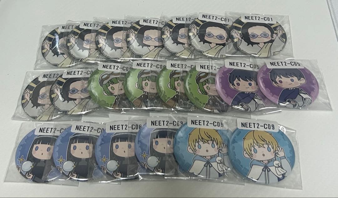 ウェブポンコラボ 第二弾 ニート部 缶バ サイン入りブロマイド アクリルカード