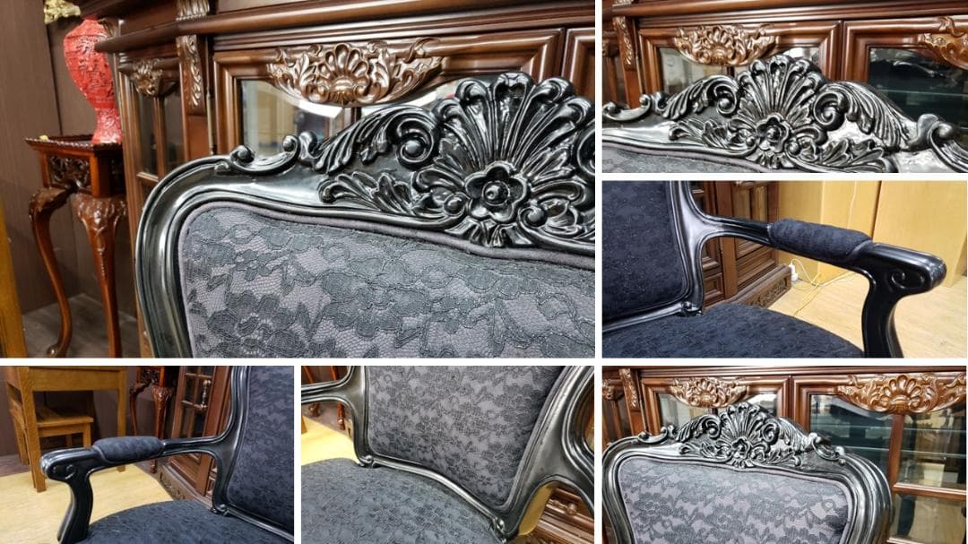 ٩(๑❛ᴗ❛๑)۶様 専用 K11 猫脚 アームチェア ファブリック