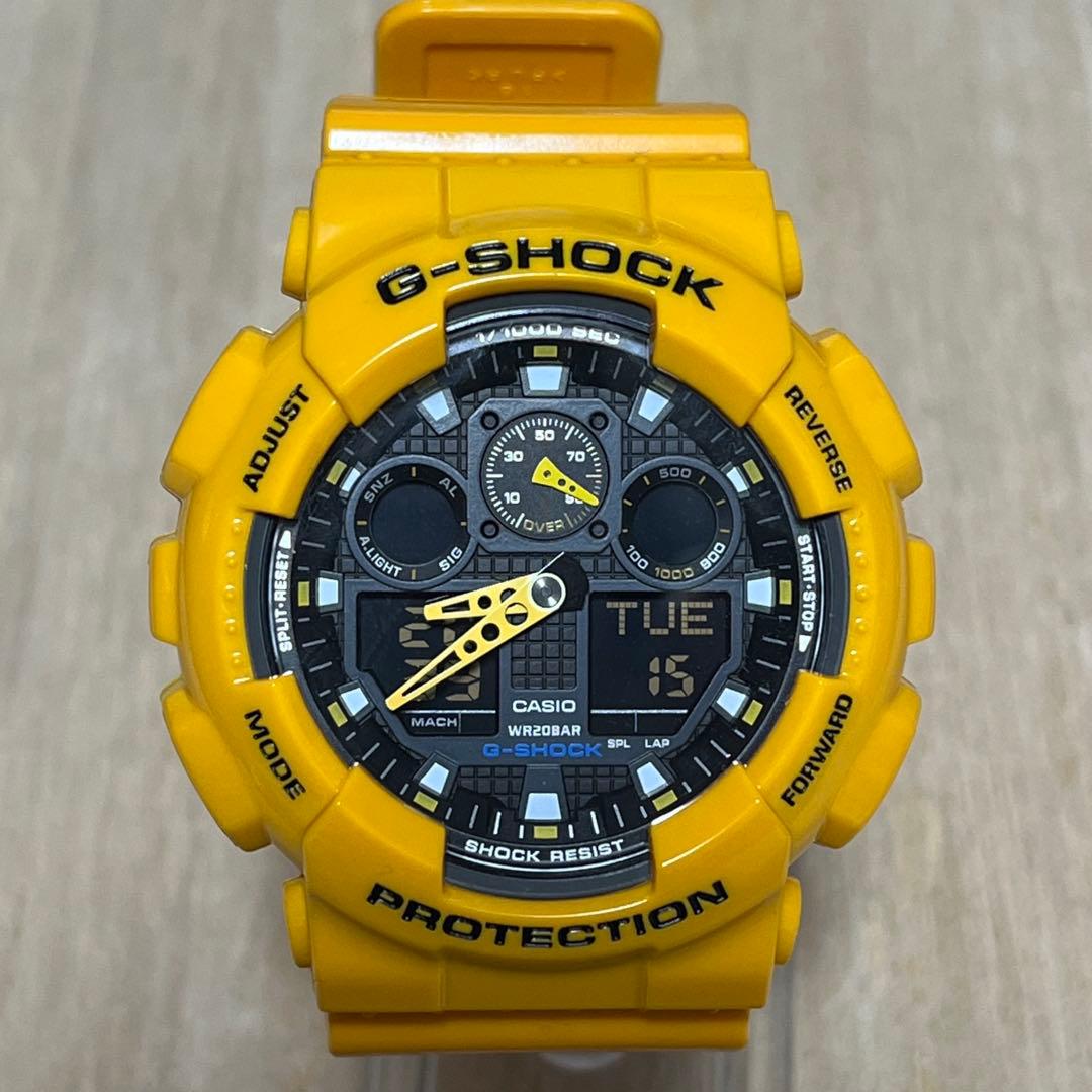 【人気モデル！売れ筋イエロー★完動美品】G-SHOCK GA-100A アナデジ 楽天市場】CASIO G-SHOCK コンビネーションモデル GA-100 GA-100A-9ADR
