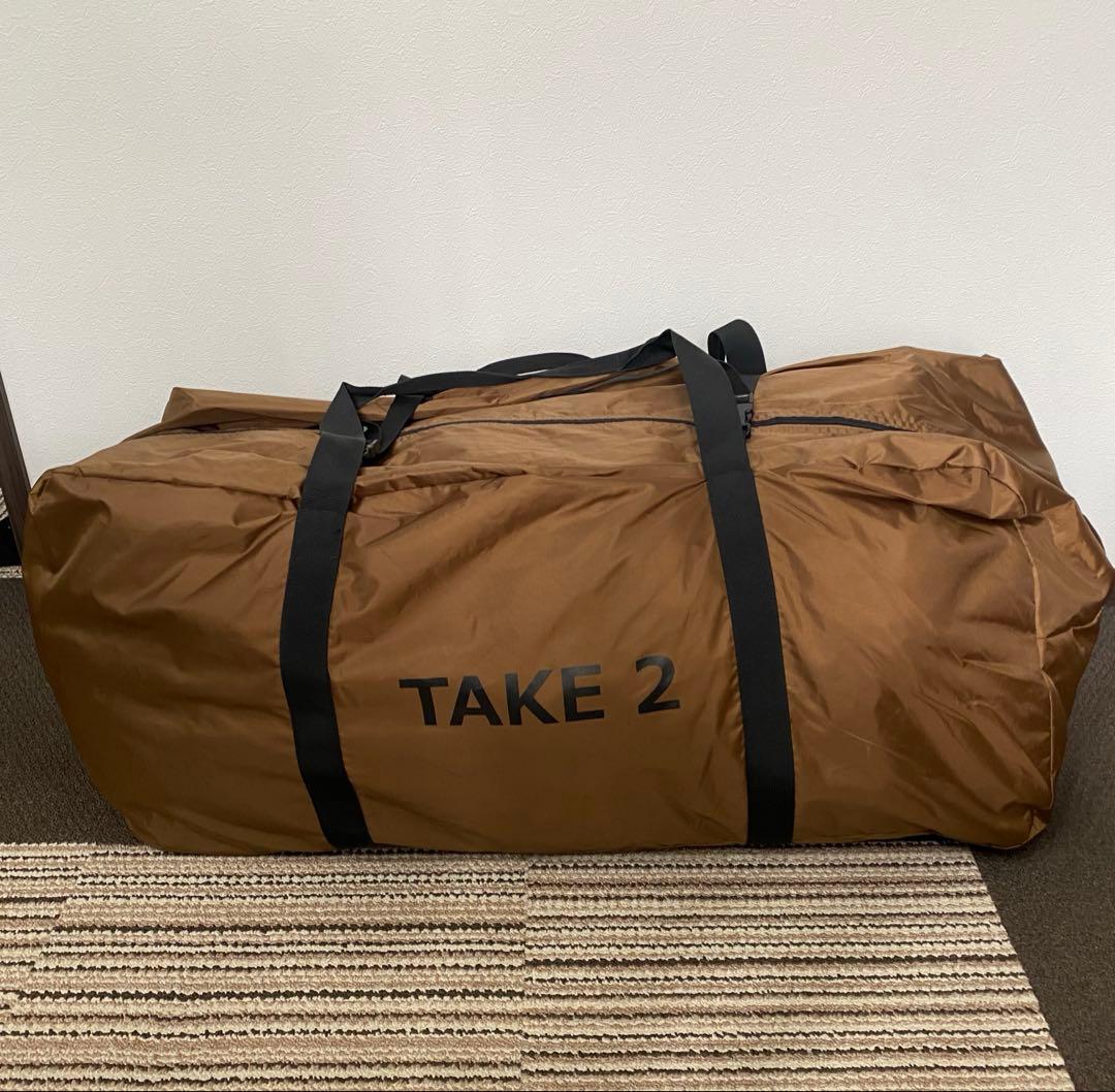 ☆2025年購入☆タケノコテント2(タン)＋専用グランドシート＋トンガリ