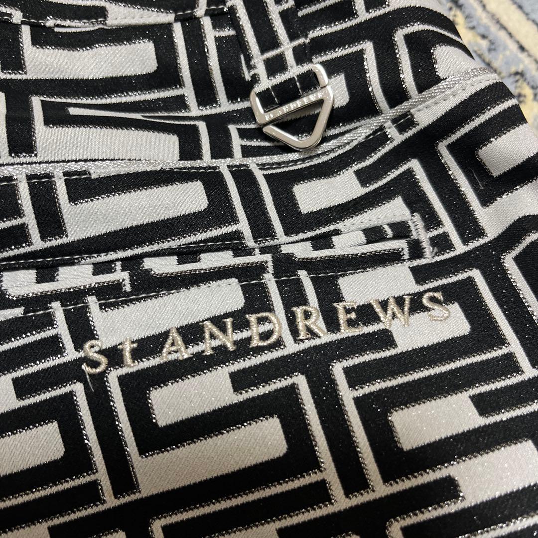 ☆セントアンドリュースゴルフ 幾何学模様レディースパンツM新品