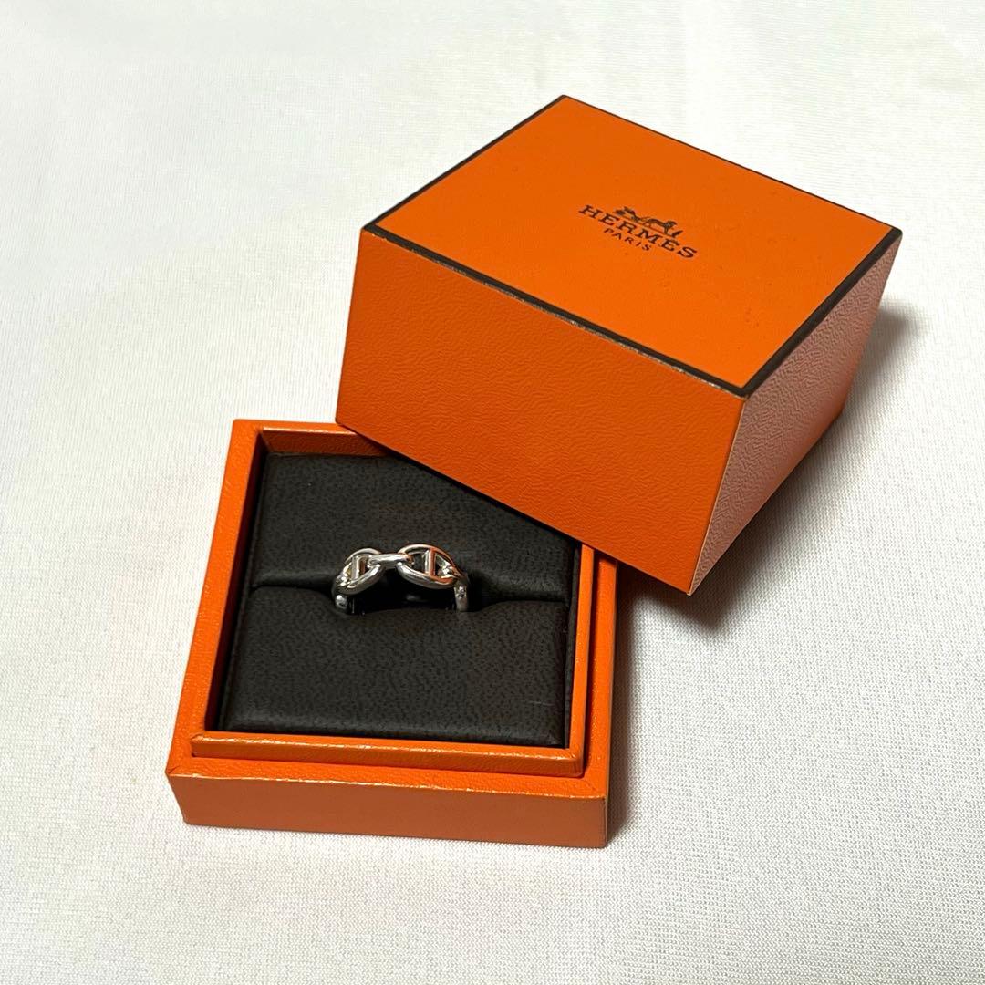 HERMES エルメス　シェーヌダンクル アンシェネPM リング　53 HERMES（エルメス） リング シェーヌダンクル アンシェネ PM シルバー