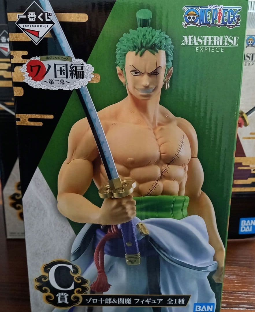 一番くじワンピースワノ国 B賞鎧武装ルフィ太郎 C賞 ゾロ十郎＆閻魔 二個セット