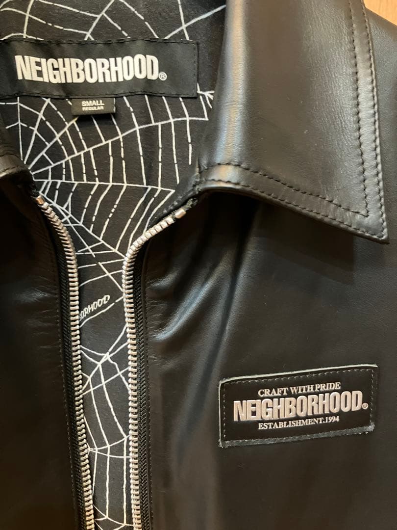 neighborhood シングルレザージャケット Sサイズ23SS - メルカリ