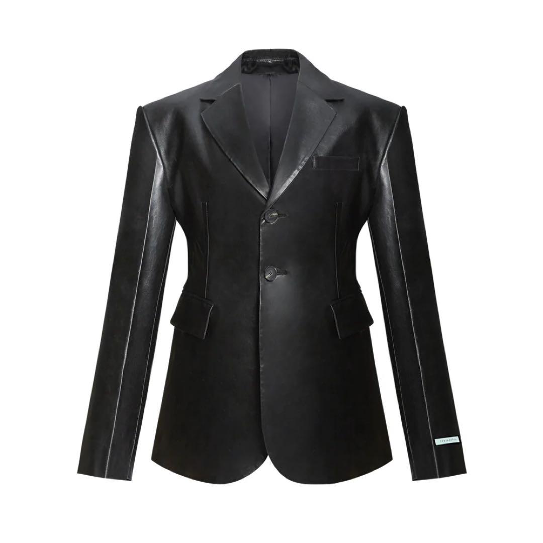 最終値下げJennie ジェニ着用 | instantfunk レザージャケット - メルカリ