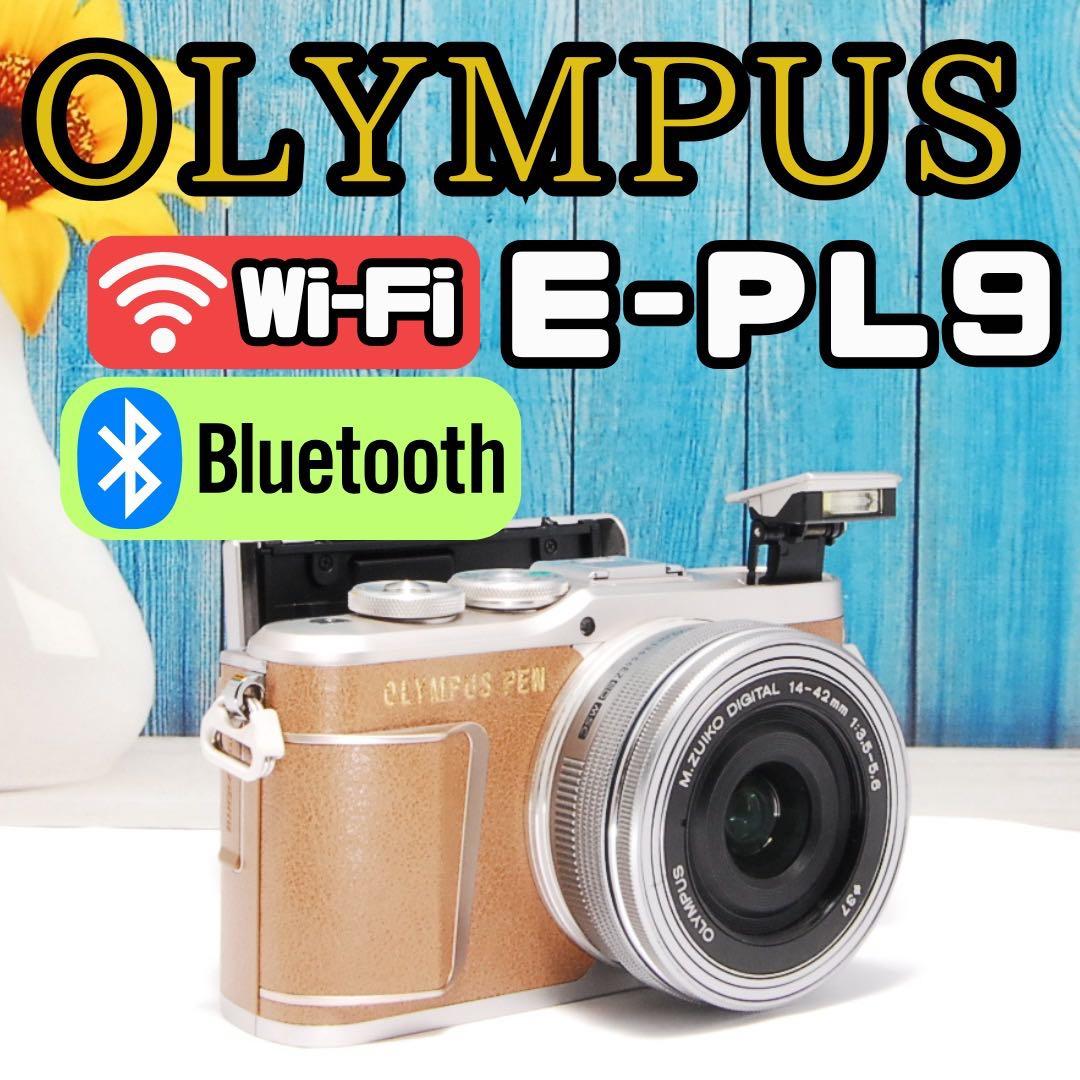 OLYMPUS PEN E-PL9ミラーレス Bluetooth Wi-Fi OLYMPUS PEN オリンパス ミラーレス E-PL9 レンズキット ブラウン Wi