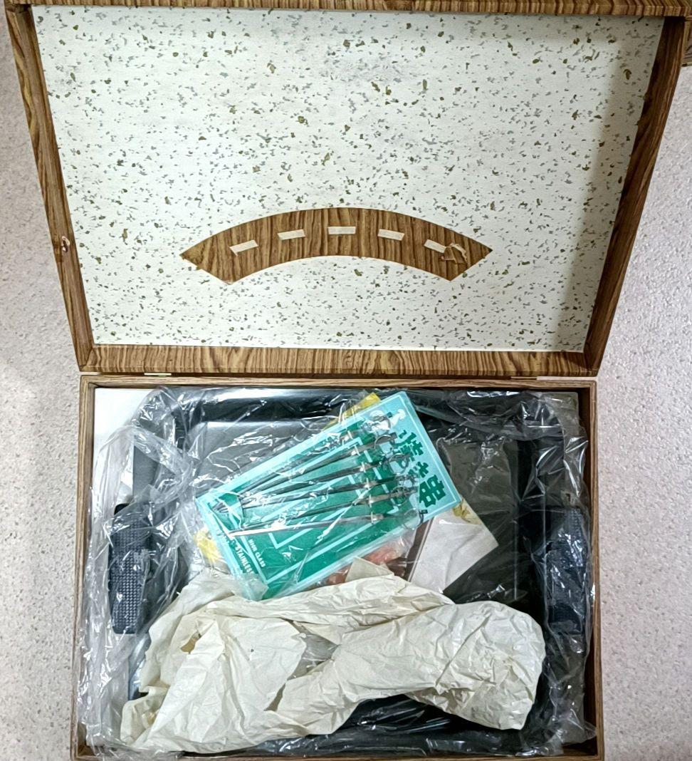 やまひろ印 中型鉄板 ステンレス串付き バーベキュー - メルカリ