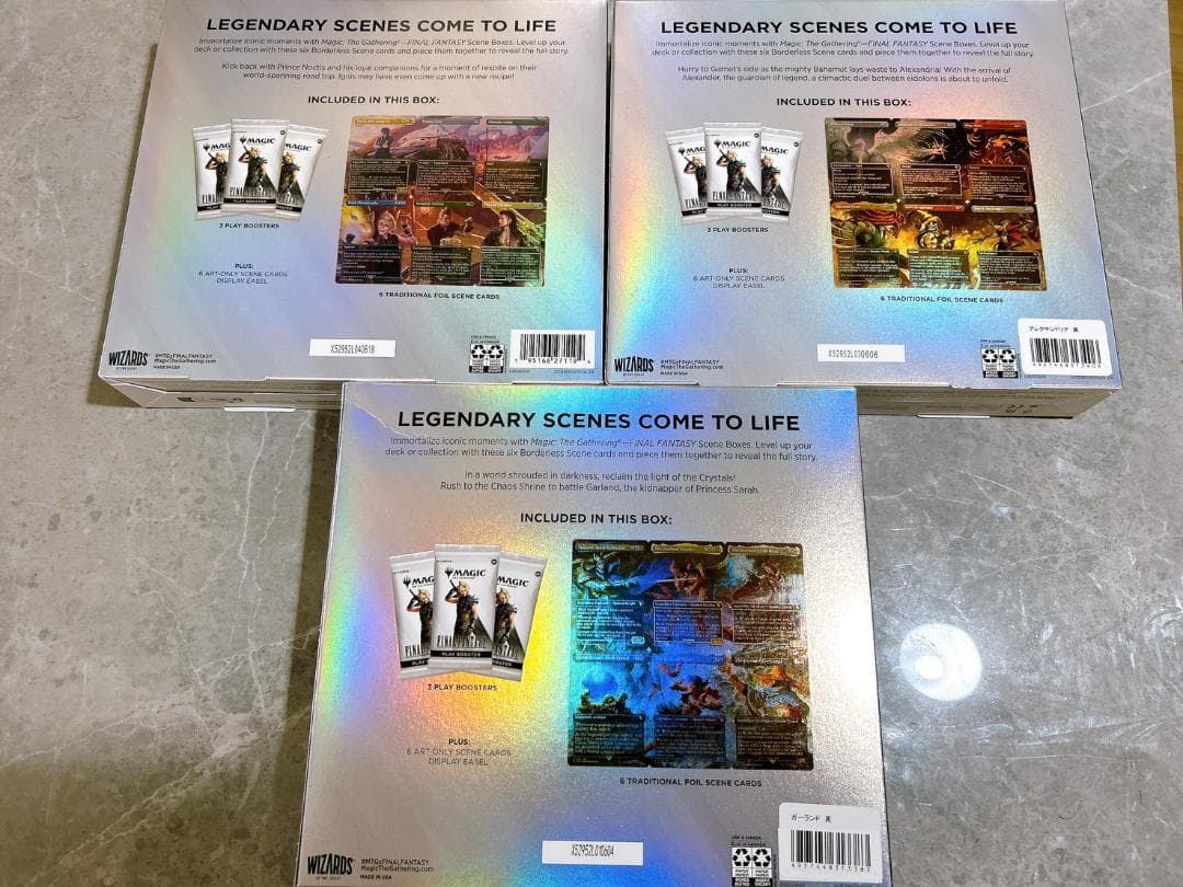 Final fantasy シーンボックス 3種類セット 英語版！