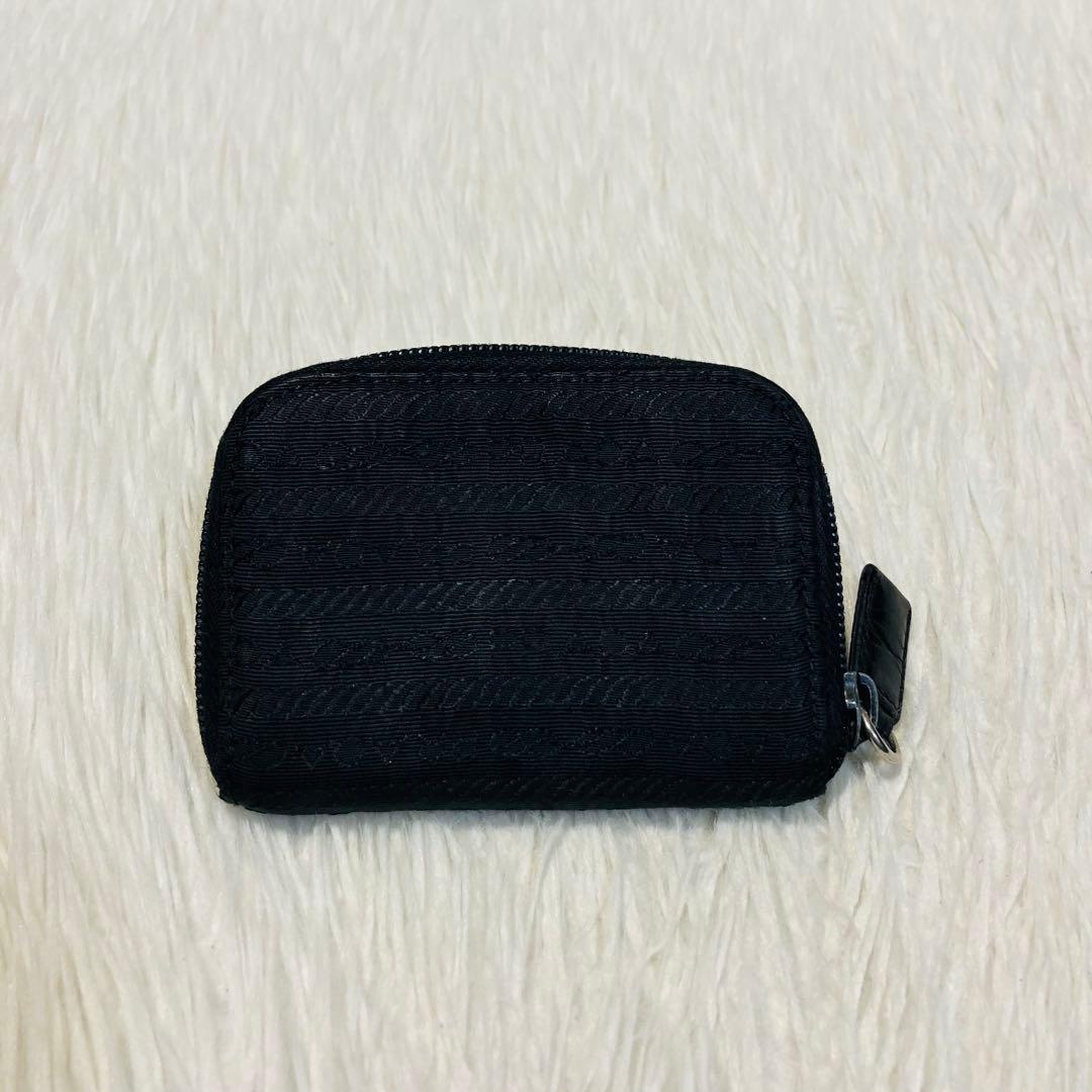 本日限定　PRADA プラダ　ケース　小銭入れ　小物　黒　ナイロン PRADA（プラダ） コインケース ナイロン ブラック ラウンドファスナー