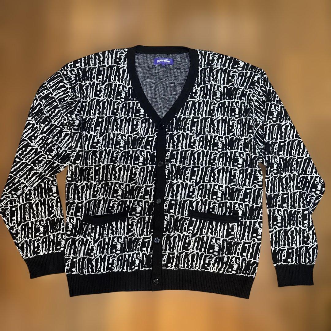 Fucking Awesome カーディガン FUCKING AWESOME STRETCHED STAMP LOGO CARDIGAN ファッキンオーサム