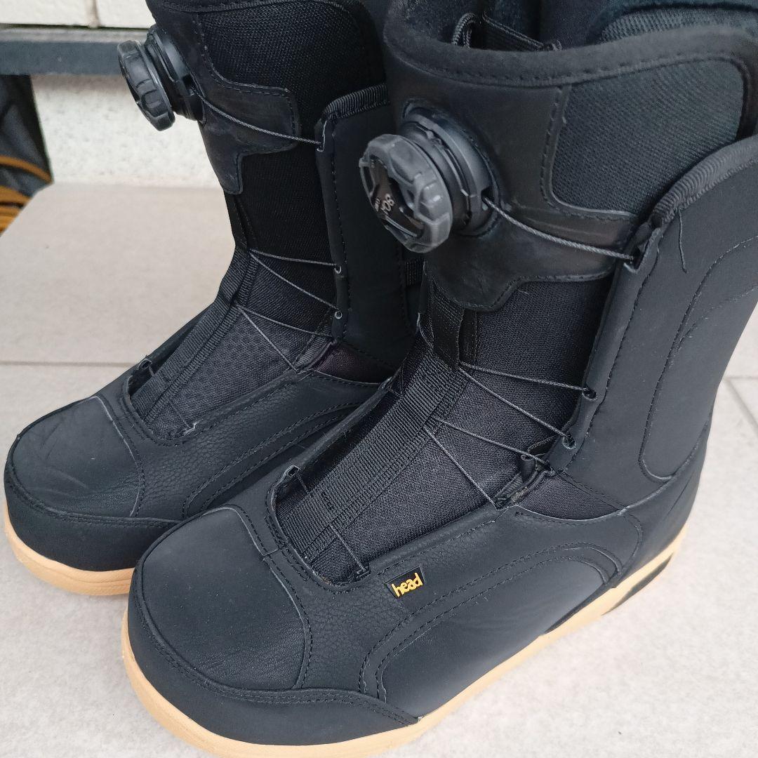 head スノーボードブーツ BOAウィメンズ 美品 ブラック　26.5 HEAD ヘッド EVE BOA スノーボード ブーツ レディース ムラサキ