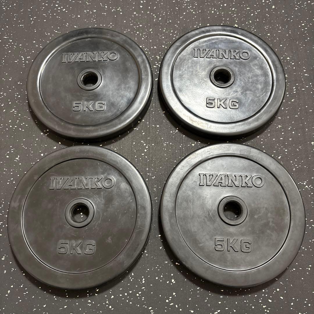 IVANKO ラバープレート 5kg 4枚セット Φ28mm ② 楽天市場】IVANKO イヴァンコ 28mm径ラバープレートダンベルセット